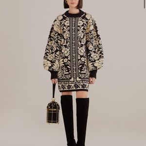 Farm Rio Pineapple Sweater Dress Size Medium